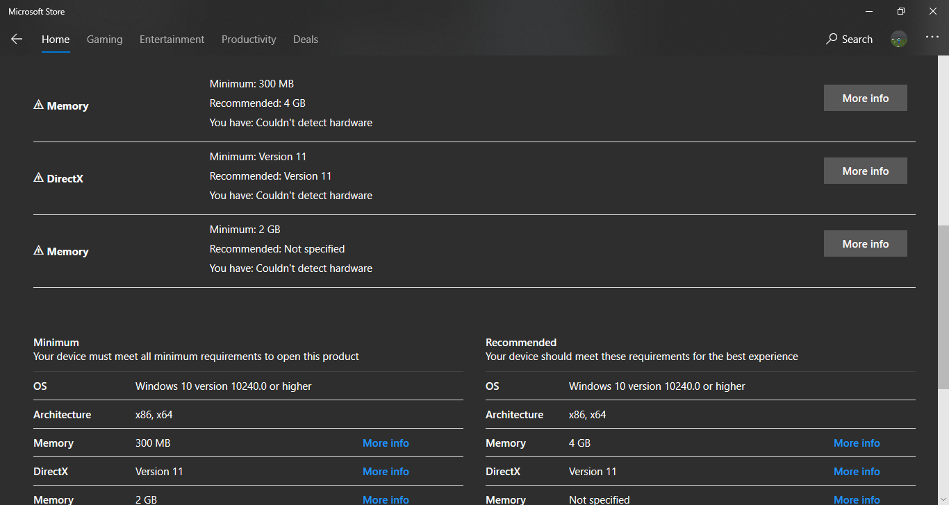 Microsoft store not detecting hardware is this a bug? 353e8c26-3e0e-41f2-99e0-9abf5c578dc5?upload=true.png