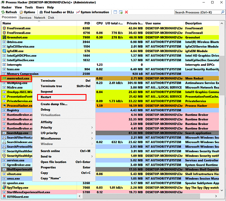 Windows 11 - Missing Shutdown or Restart Option + Task Manager has been disabled by... 354925d1639599853t-missing-restart-process-option-task-manager-process-hacker.png