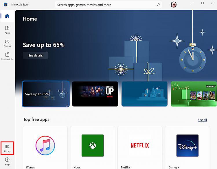 Windows 11 Microsoft Store library blue dot . All the time 355837d1640673611t-windows-store-cant-access-my-library-storelibrary.jpg