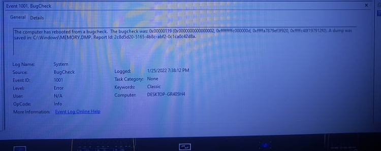 Black screen issue and fans revving high bugcheck 1001 358130d1643102480t-1001-bugcheck-bsod-272290357_384061133484891_3919277629123178613_n.png