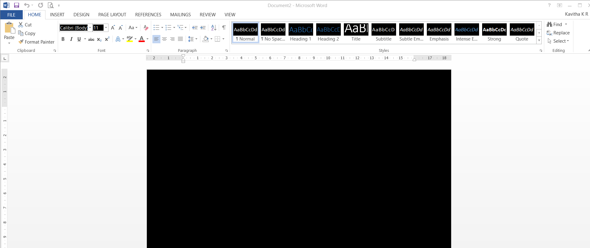 Word 13 and Excel document displayed in strange black color. 3596acec-a127-4e35-a13b-319e182e61a1?upload=true.png