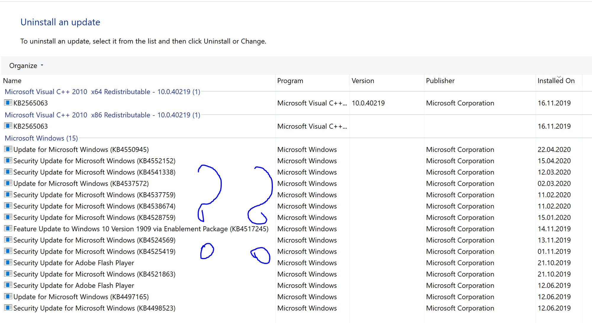 Can't uninstall KB4549951 359abb35-dc26-4c69-9e94-d2d2d8eb2289?upload=true.png