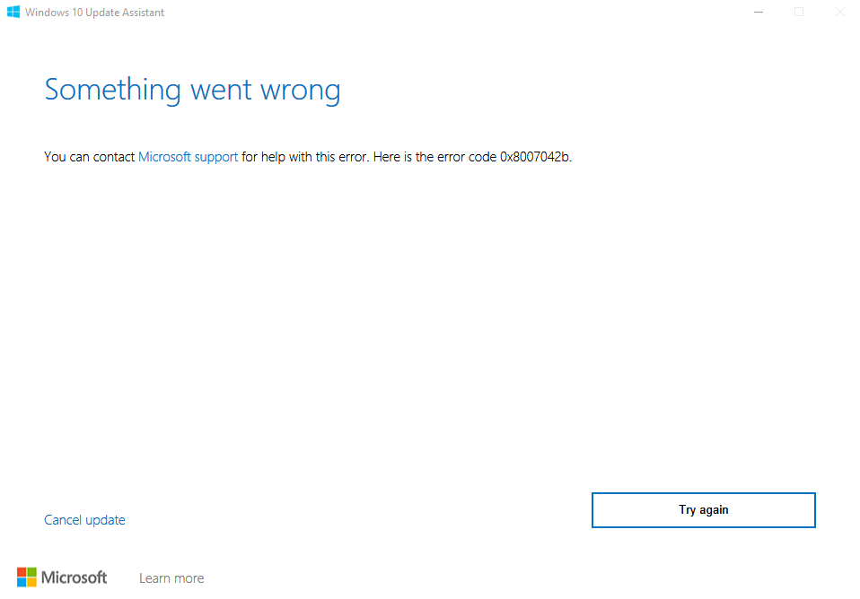 Windows 10, 1909 Update Fails!! 35b5cc32-bba5-4efd-b1af-0c58c618cd9f?upload=true.png