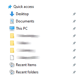 why cant i acsess QVC on my PC, i always get 'acsess denied' with a code of '... 360032d1645091661t-clear-unpinned-items-under-quick-acsess-quick-access-example-clean.png