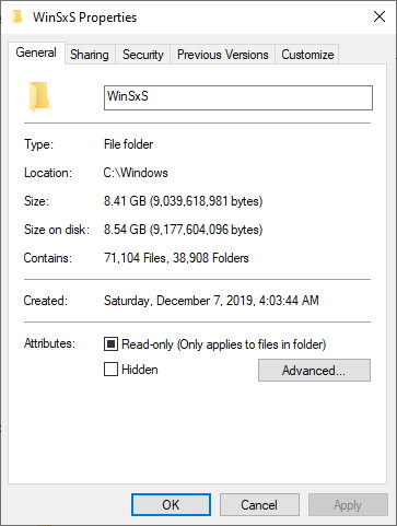 Why is Winsxs folder 30gb? Too large, come on... 360462d1645448700t-large-winsxs-folder-screenshot00231.jpg