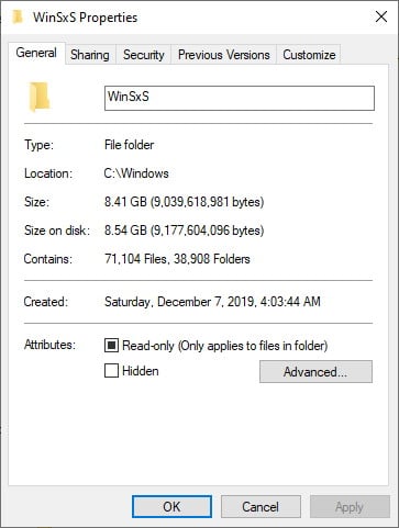 Why is Winsxs folder 30gb? Too large, come on... 360462d1645448700t-large-winsxs-folder-screenshot00231.jpg
