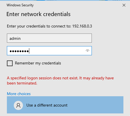 SMB connection problem after KB5052093 connection request is not addressed to port 445 but... 360495d1645480598t-problem-connect-via-smb-enter-credentials-dialog.png