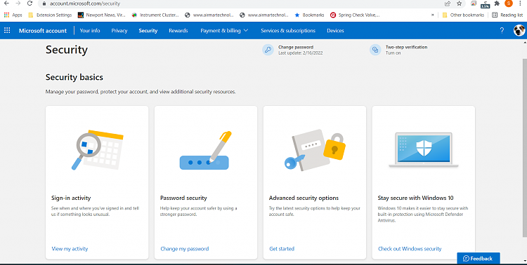 There's a link to another page of instructions that's not working. Who do I go to for this?' 360689d1645719838t-how-setup-app-password-ms-instructions-dont-match-web-pages-image.png