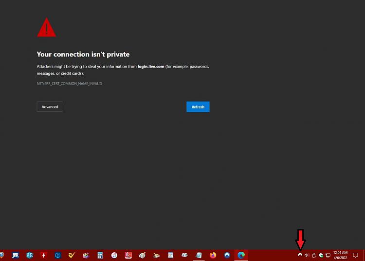 I get this error when trying to sign into one note and outlook mail on my computer . how do... 363834d1649219538t-outlook-mail-only-working-when-my-vpn-active-desktop-computer-nordvpn-off.jpg