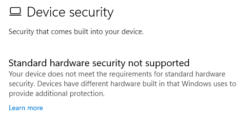 Unable to access core isolation page after clean reset of windows 11 36b4d51b-ef0e-4556-a0d2-eb0c79f8de85?upload=true.png