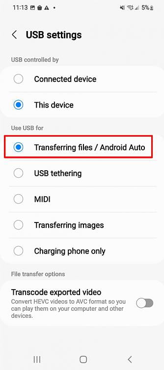 having issues with phone link connecting to my samsung 373724d1661101267t-samsung-phone-a20e-will-not-connect-usb-c-n3a.jpg