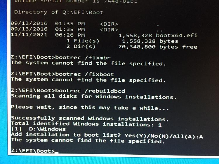 windows 10 pc bootrec /fixmbr not working 374794d1662627513t-duplicate-entries-diskpart-bootrec-fixboot-fixmbr-broken-img_0564.jpg