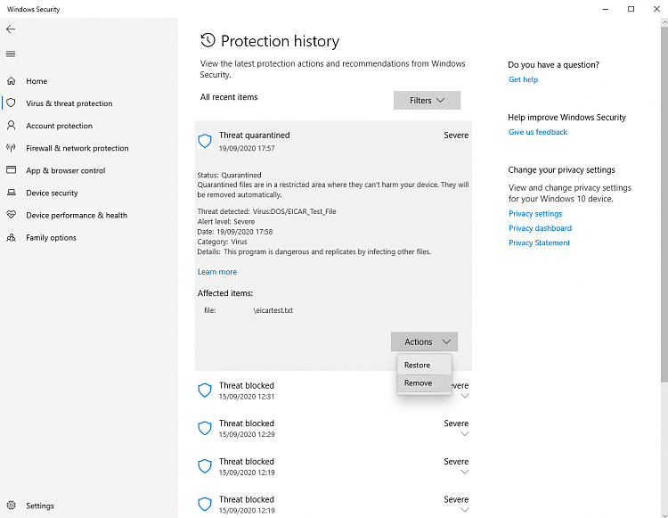 PUA:Win32/PiriformBundler flagged by Windows Security, but removing or quarantining doesn't... 375061d1600535164t-not-seeing-how-modify-pua-handling-deleting-file-quarantine.png