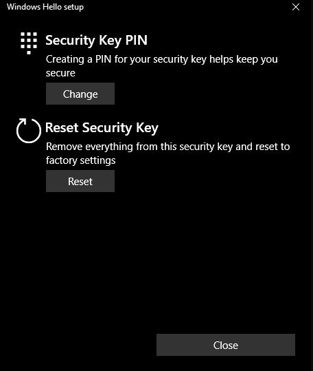 Why when I add a security key on an account, Windows asks me to add a pin. 375611d1663657042-windows-change-your-security-key-pin-ms2.png