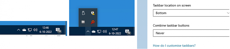 Never Combine taskbar buttons option is NOT available in Taskbar settings 376641d1665053588t-taskbar-buttons-combined-though-set-never-combine-snagit-06102022-124736.png