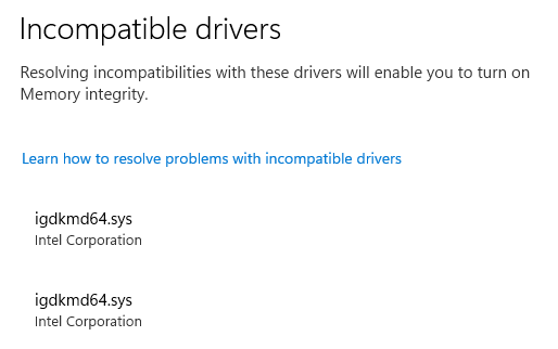 Poblem with core Isolation compatibility drivers 377559d1666263374t-core-isolation-not-supported-image.png