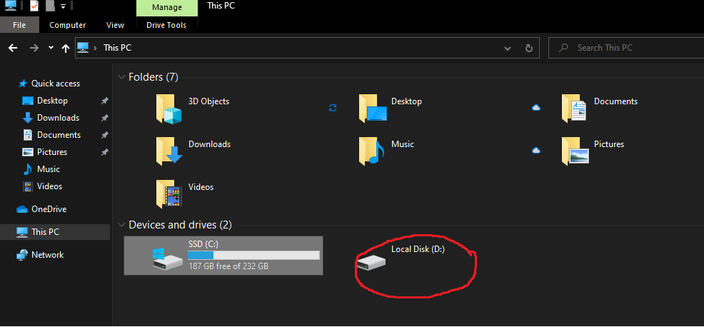 cannot select disk D without crashing the file explorer and other 37aac8b0-ea3e-4773-a3e9-e2d4a6b10865?upload=true.png