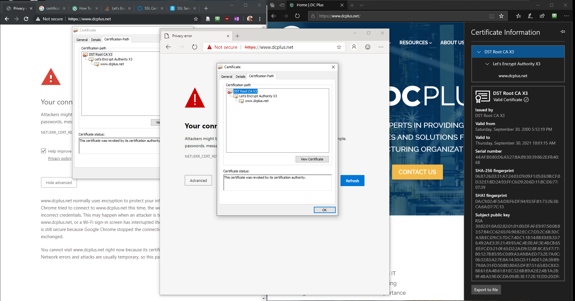 How to repair an Invalid or revoked Trusted Certificate -- Odd error w/ diagnostics 37b3b1ce-1f3b-42e2-b686-6af8679908b7?upload=true.png