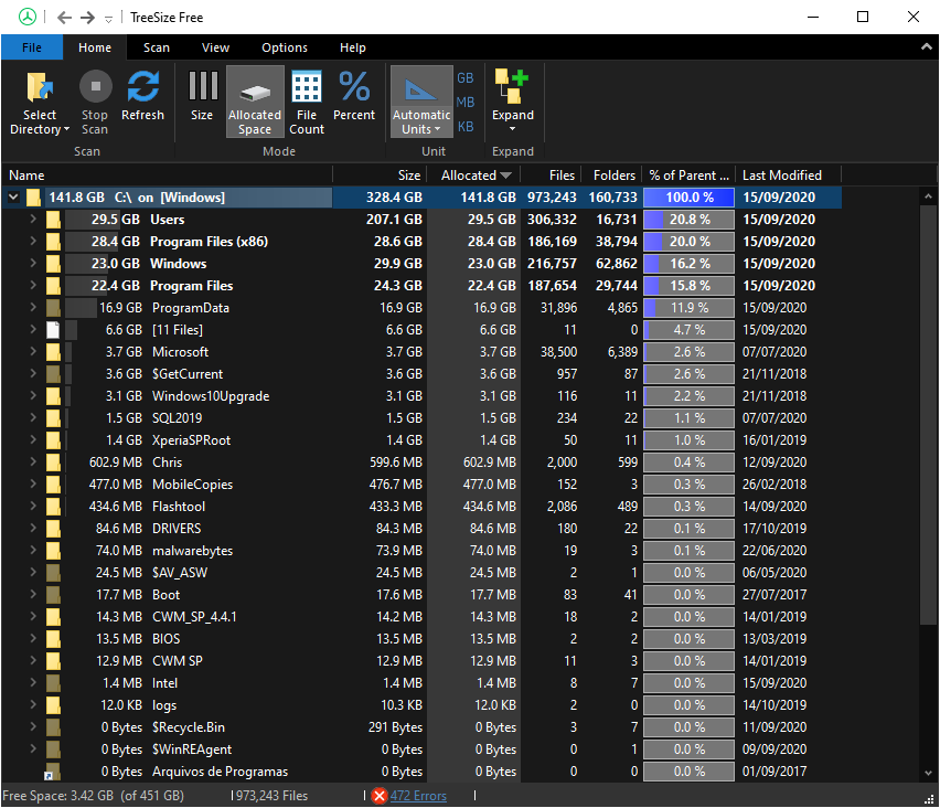 C: Drive SSD losing GB of space in hours - Malwarebytes won't install 37ce8f52-9771-4799-988a-e1c0476e9b55?upload=true.png