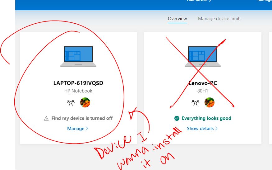 Cant install a game from the Microsoft website because my devices aren't showing up on the... 37ee5c20-ae19-491a-8db9-7e348962f557?upload=true.jpg
