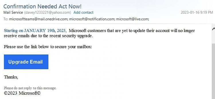 I received 2 emails from Microsoft, I wonder if they are scam mails. 383575d1673922248t-another-scam-mail-faked-email-2.jpg