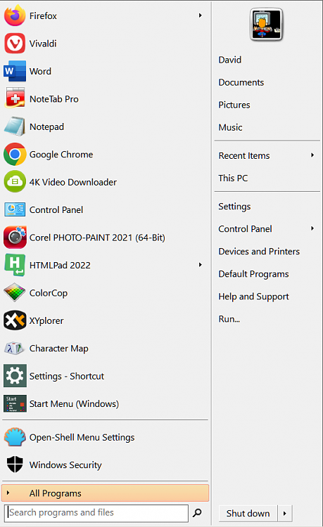 I can't make my text color go back to black on white anywhere in Windows. 384443d1674861725t-make-text-black-start-menu-change-highlight-color-start_menu_open-shell.png