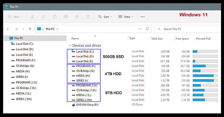 Windows 11 - Disable Expand Folder in Navigation Pane of File Explorer. 384843d1675284749t-expand-folders-navigation-pane-file-explorer-win10-00000-hard-drives.png