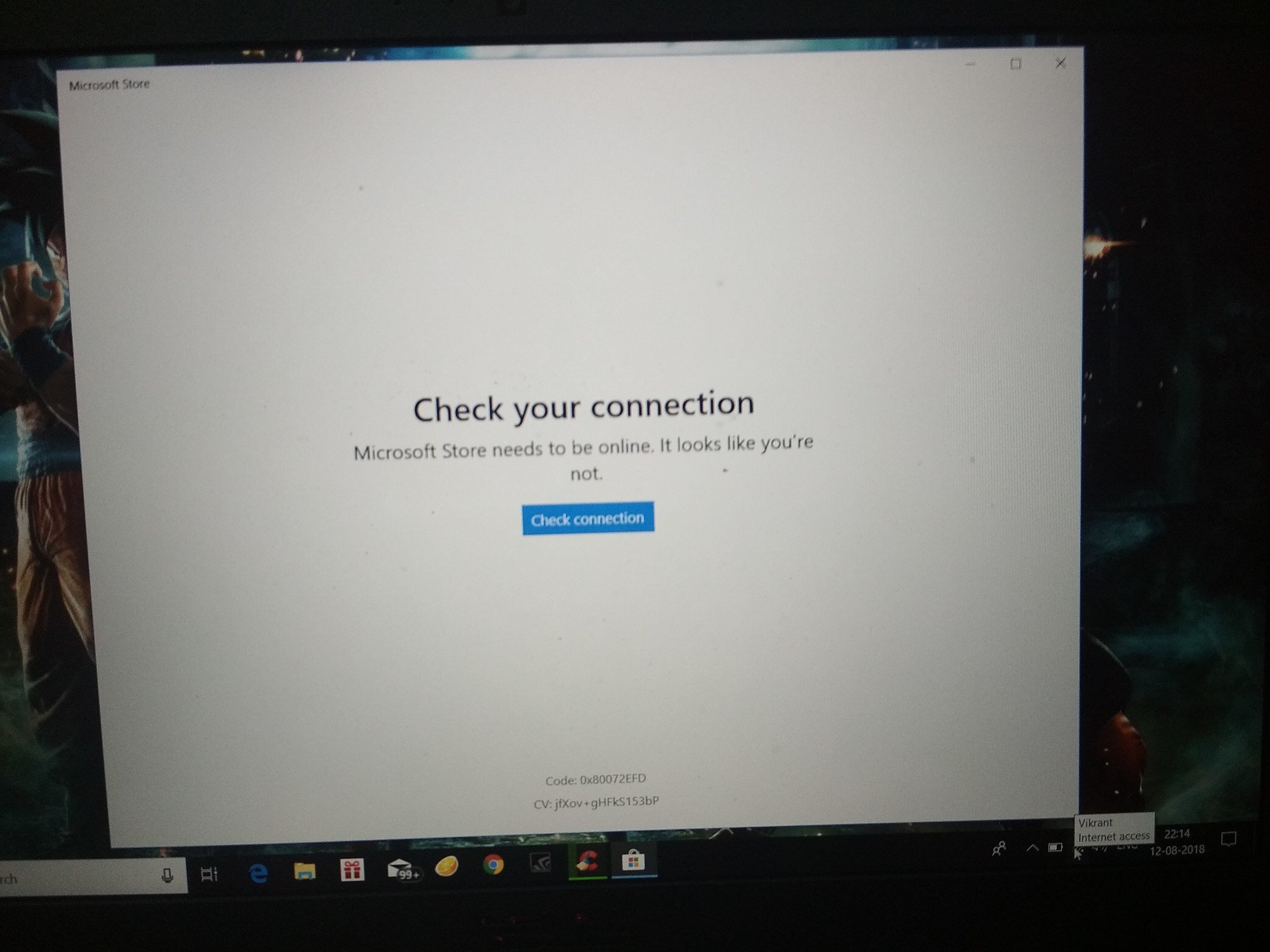 Microsoft store not connecting to net even though connected to a fast wifi 384b8d06-9cf1-4c63-a282-55bd91688e84?upload=true.jpg