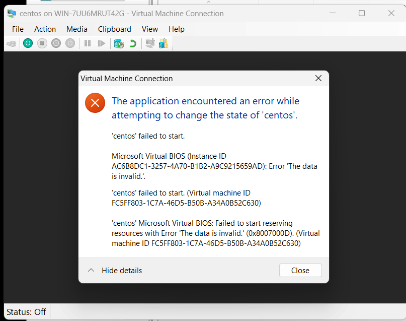 I need an arm64 rpm based Linux distribution in either Hyper-V or WSL2? 386b41c0-dcac-4327-be22-eb135b8480e7?upload=true.png