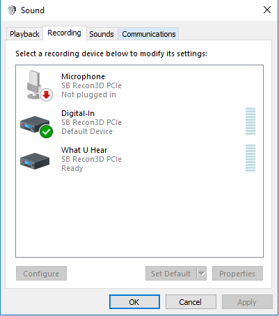 Microphone "Unplugged" since April 2018 update. 386c4f4d-200d-4726-8ceb-aa3837dee4cb?upload=true.png