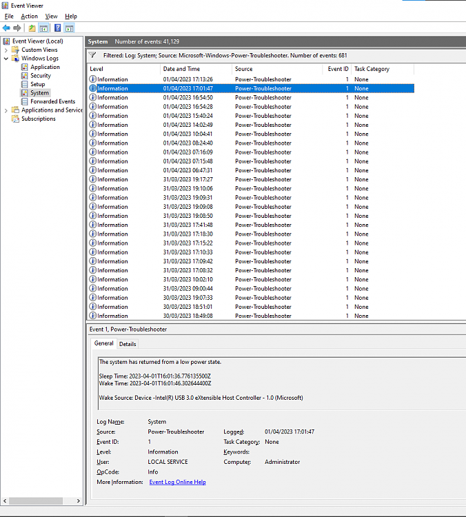 7940h Laptop: Display automatically wakes up immediately after shutting down in Windows 10 388365d1680366990t-win-10-wakes-immediately-upon-sleep-event-02.png
