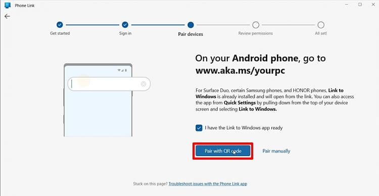 Phone Link not generating a QR code or PIN. 389223d1681677949t-link-windows-fails-generate-qr-code-3-phone-link.jpg