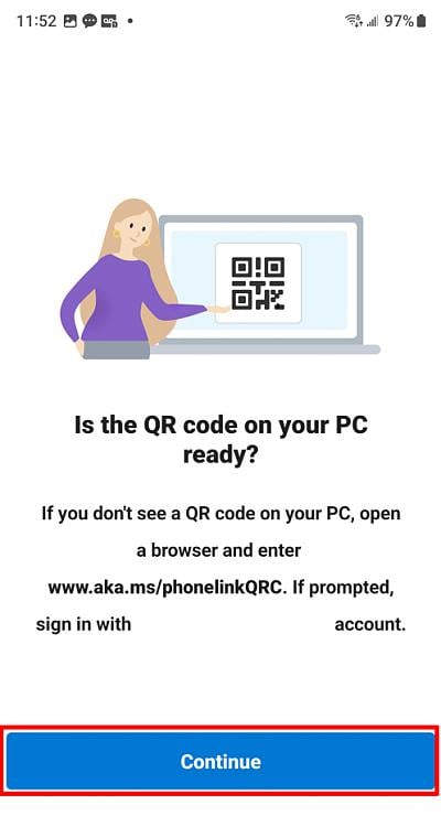 To sign in and finish linking your phone, scan this QR code error, Error 00000000 389226d1681677972t-link-windows-fails-generate-qr-code-3-linktowindows.jpg