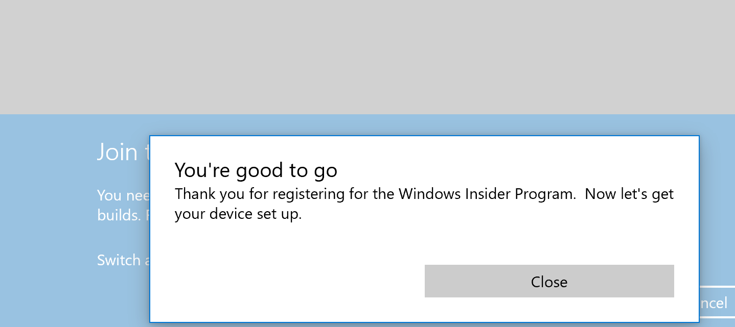 Unable to register for insider program 389bdb1b-dcc7-49ba-9e99-370d28e07870?upload=true.png