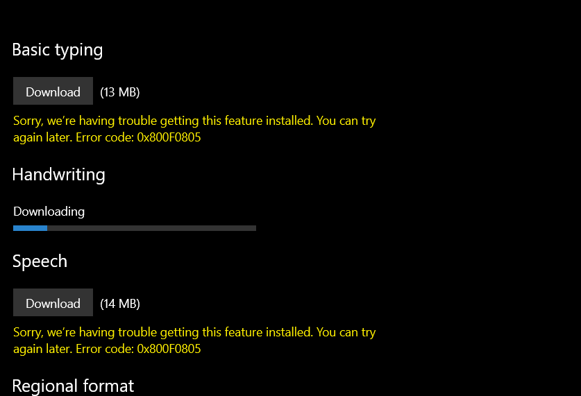 I am unable to install new windows update, error code: 0x800f0805 And I am unable to... 3911559e-bc7c-4235-9426-b3d3f5537065?upload=true.png