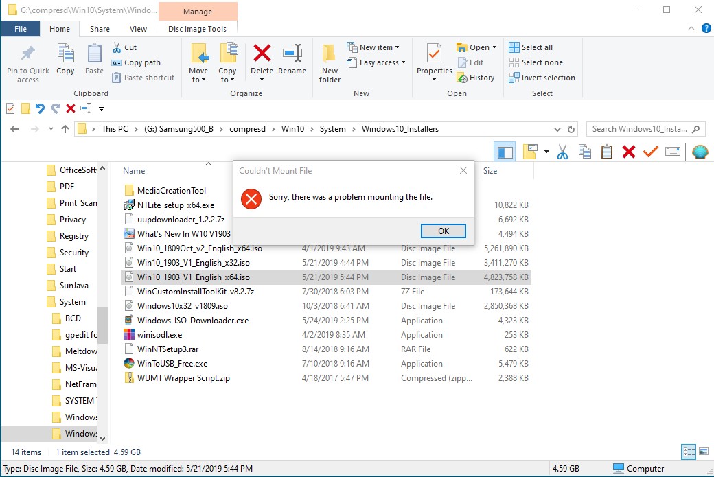 Windows 10 Pro x64: Mount ISO file fails after update from v.1809 to v.1903 39e0b287-42f2-49b2-befb-a3771b4f3bf5?upload=true.jpg