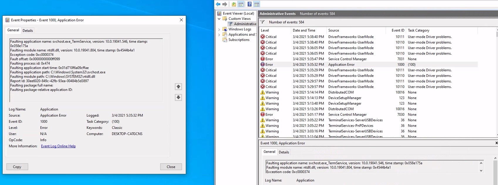 Remote Desktop Service attempting to use GPU but failing with several errors...think is a BUG 39f582e9-bfb6-4073-95f4-cd4479057904?upload=true.jpg
