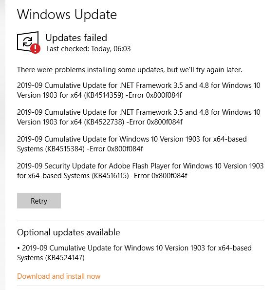 Update error 0x800f084f in Windows 10 Pro. Looking for help. 3a087250-1192-4ee3-b180-0d987897ff48?upload=true.jpg