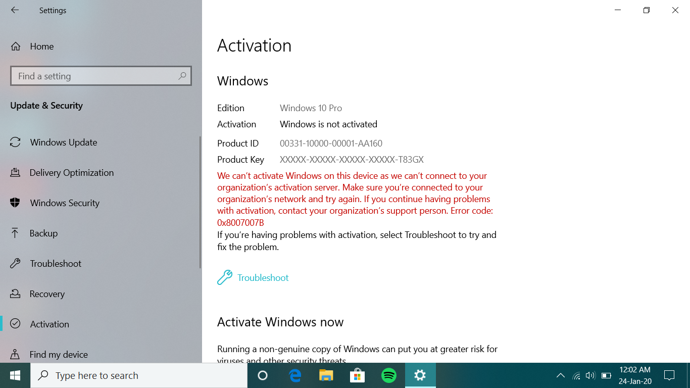i have done troubleshooting , its says can't activate 3a43e329-254a-4b96-9b77-5d44de83f8e2?upload=true.png