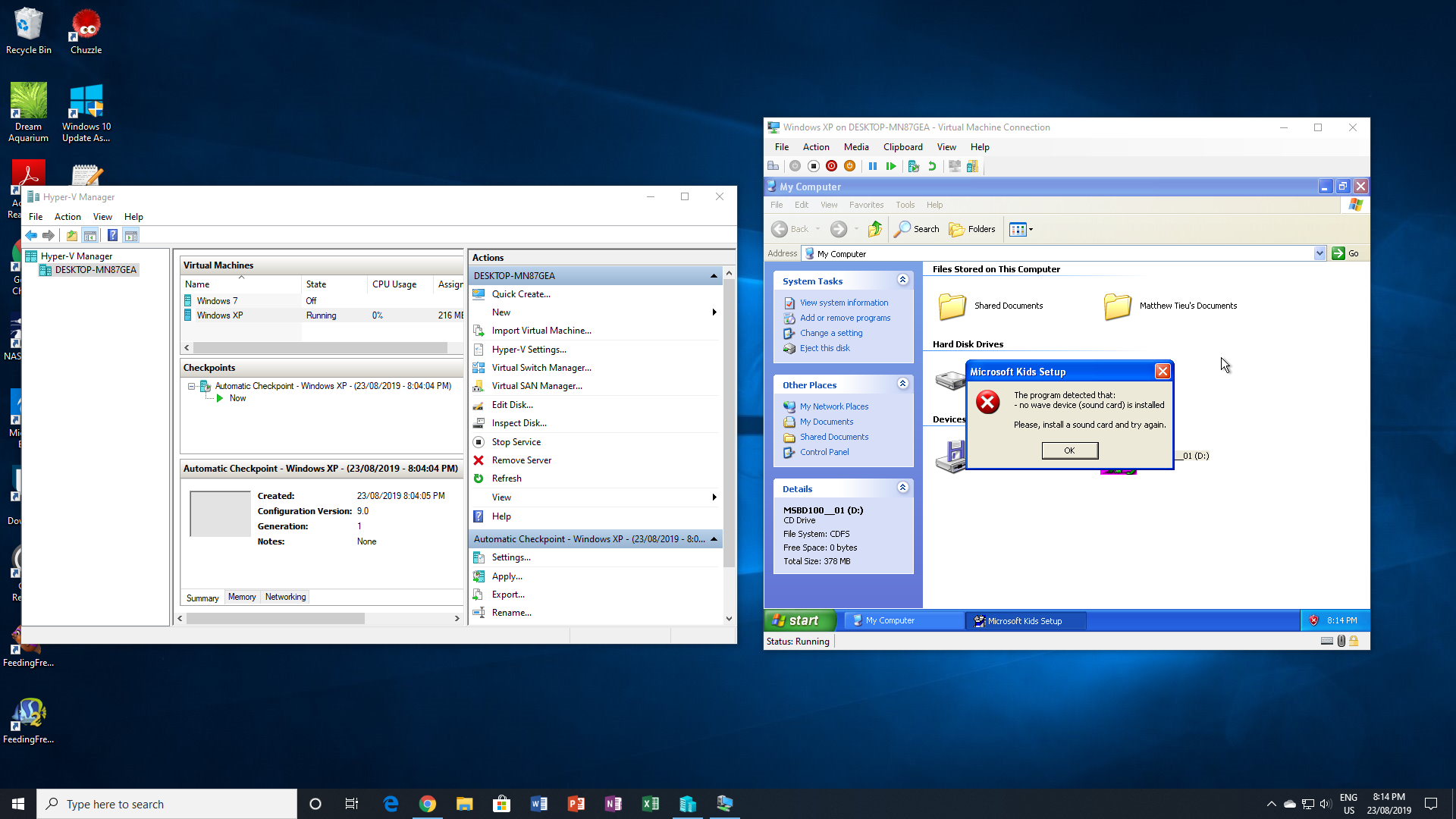 Enabling audio on Hyper V virtual machine (Windows XP) 3b207ea2-9b0e-47a5-b46c-8bf781419676?upload=true.png