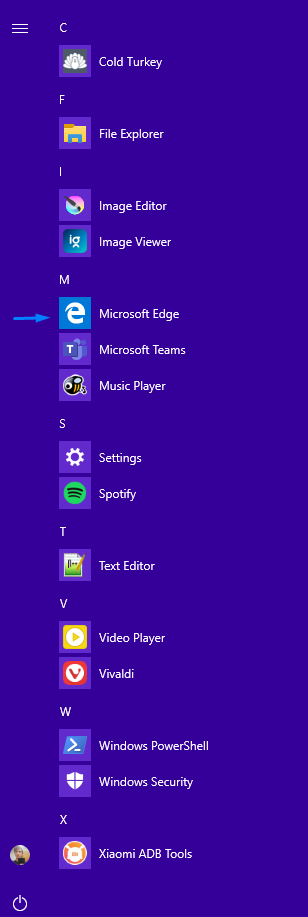 Remove default blue tile from Microsoft Edge on Start Menu app list 3b595815-0712-4b95-b9e5-efe658eeaa1f?upload=true.png