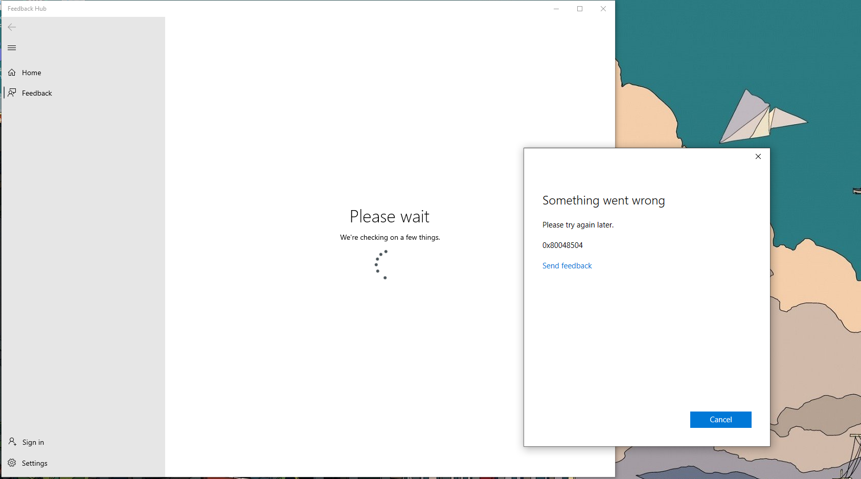 I get an error code with literally every single thing I do that includes Microsoft on my... 3b906c6b-7013-4046-89bf-b62f08d2c596?upload=true.png