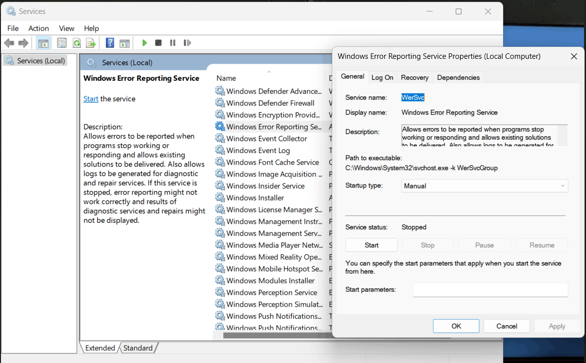 WER Fault while Shutting Down Windows 11 22H2 3bce7ad2-fd87-438b-bb1c-7a0ef5ff9125?upload=true.png