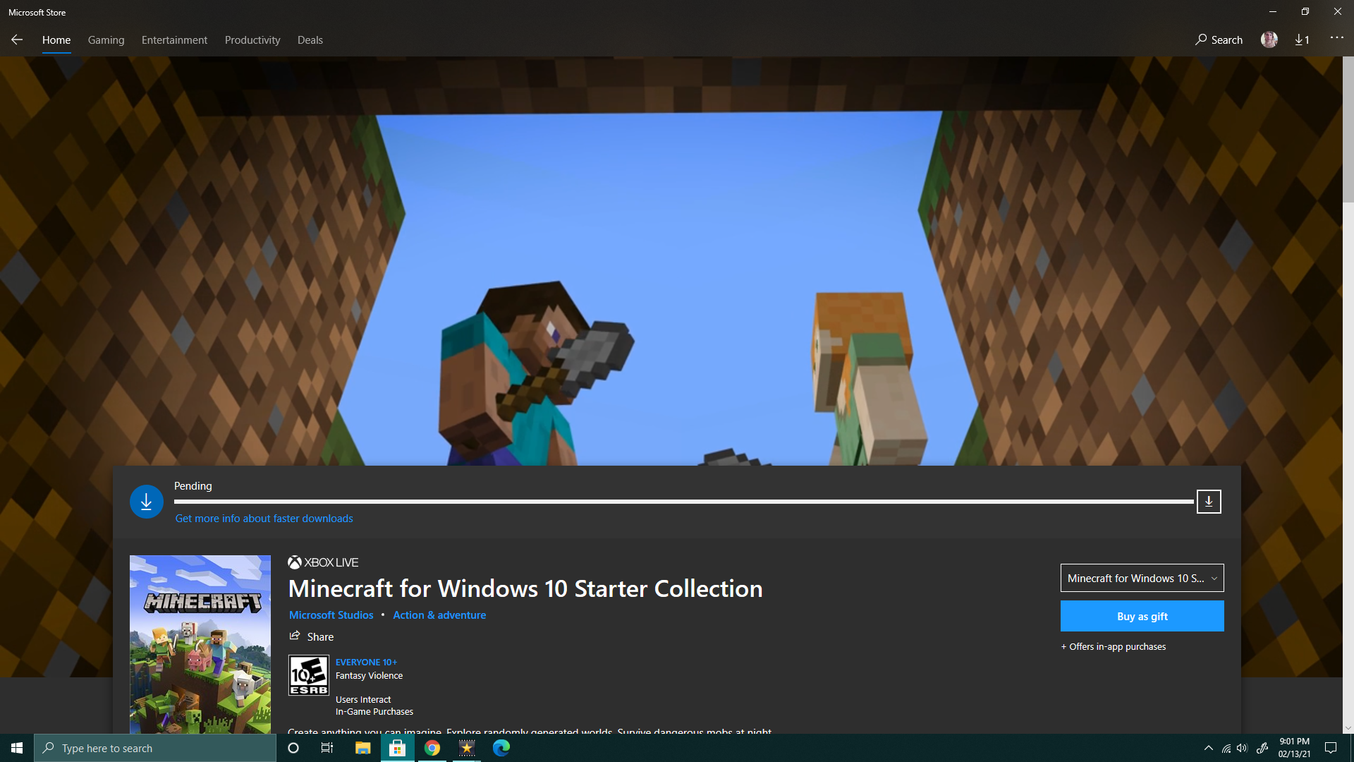 Microsoft store Won't install Minecraft windows 10 starter collection. 3bfdb7b7-f494-4ef1-a167-a57ceb57bc22?upload=true.png