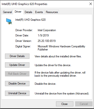 Microsoft Update: October 8, 2019—KB4517389 (OS Build 18362.418): Intel Display Driver:... 3c448dc0-2735-4bbb-bfd5-678e3326298e?upload=true.png