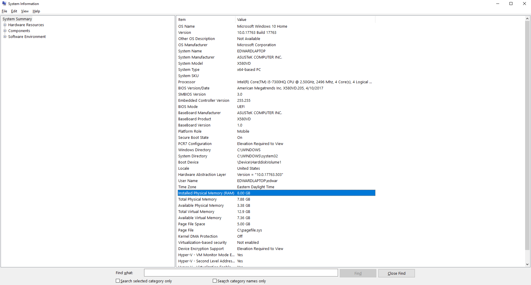 Very low available physical memory vs. total physical memory. 3c643ae6-262f-43ac-8c77-b39d580e6a43?upload=true.png