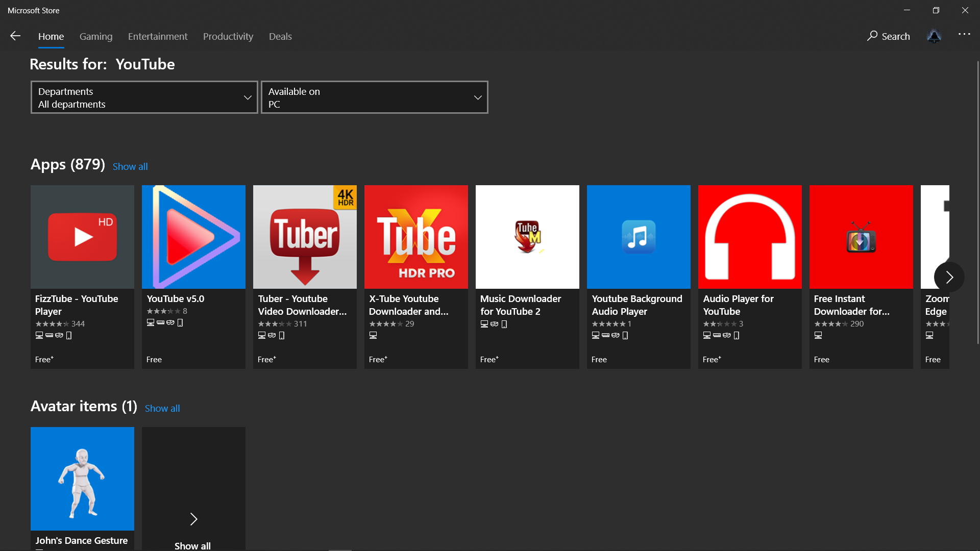 Why i can't get YouTube app on MircoSoft store 3ca27723-4e1a-4da4-9d6c-6afc55f54883?upload=true.png