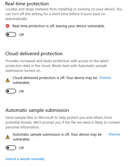 My computer won't let me turn on the real time protection. 3cf0f51e-debc-40bf-9ea1-e83401309235?upload=true.png
