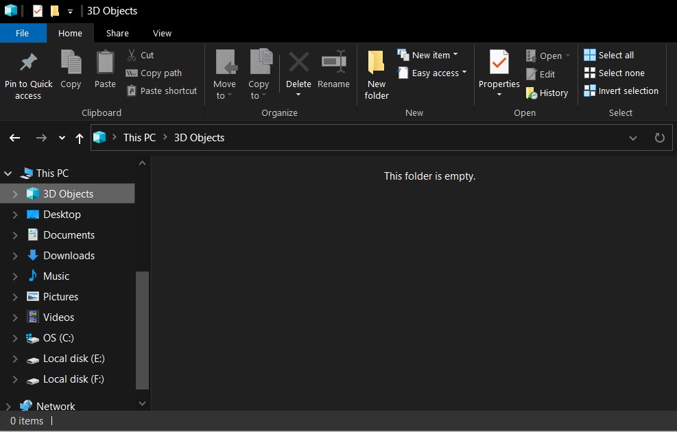 Windows 10 update to hide 3D Objects in File Explorer, improve Bluetooth UX 3D-Objects.jpg