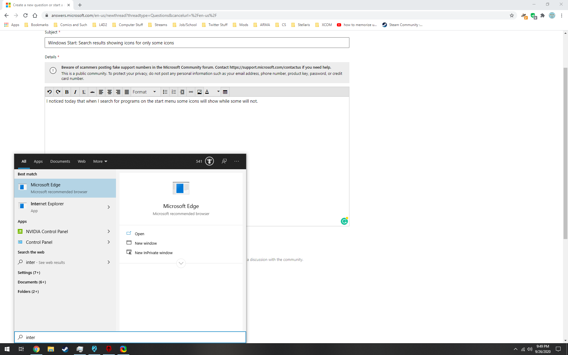 Windows Start: Search results showing icons for only some icons 3d4d4f77-48cd-4ddd-bd3e-67414d5dfe7d?upload=true.png